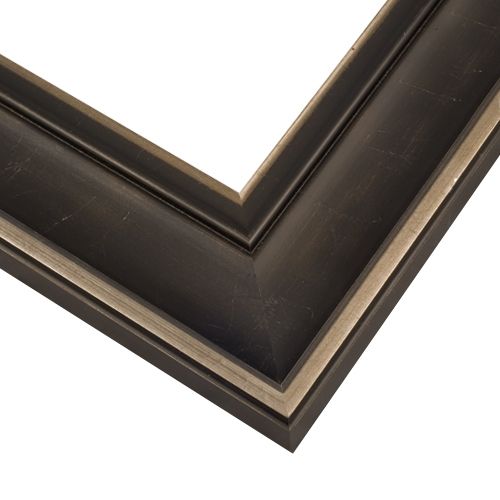 Waverly - Antiqued, Satin Black & Silver