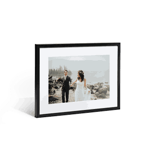 A framed print