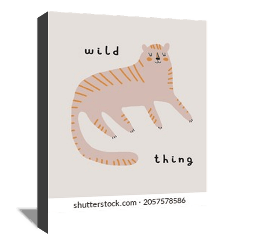 Wild Thing. Simple Hand Drawn Vector Illustrations