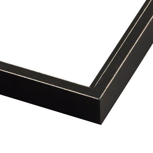 John - Satin, Distressed Black