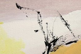 Art abstract background. Acrylic on canvas. Splashing brushstrokes of paint.