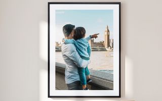 Framed print of son and father