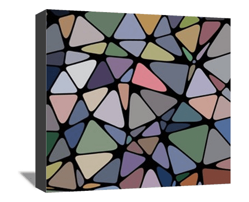 Abstract Low Polygon gradient Generative Art backg